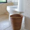KOUBOO Round Rattan Waste Basket