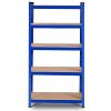 Tangkula Metal Storage Shelves, 60inches Heavy Duty Frame Organizer