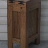 Wood Wooden Trash Bin Kitchen Garbage Can 13 Gallon