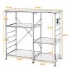 DlandHome Microwave Cart Stand 35.4 inches, Kitchen Baker's Rack