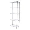 Naiflowers 5 Shelf Storage Metal Shelf Wire Shelving Unit Sturdy Steel Heavy