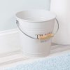 iDesign Pail Metal Wastebasket Trash Can Garbage Can for Bathroom