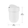 Umbra Touch Waste Can, Small Trash Can with Lid, Swing Lid Waste Basket