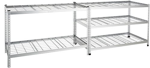 AmazonBasics Heavy Duty Storage Shelving Double Post Steel Wire Shelf