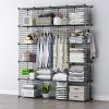 GEORGE&DANIS Wire Storage Cubes Metal Shelf Modular Organizer