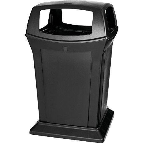 Rubbermaid Commercial Ranger Trash Can, 45 Gallon, Black