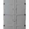 Rubbermaid 72-Inch Four-Shelf Double-Door Resin Storage Cabinet
