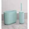 iDesign Cade Oval Slim Trash, Compact Waste Basket Garbage Can for Bathroom