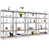 Giantex 4 Pieces Shelving Rack Storage Shelf Steel Garage Utility Rack