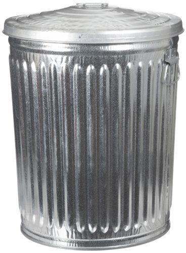Witt Industries Galvanized Steel 20-Gallon Light Duty Trash Can