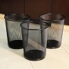 Seville Classics 3-Pack Round Mesh Wastebasket Recycling Bin