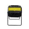 EJWOX Large Composting Tumbler - Dual Rotating Outdoor Garden Compost Bin