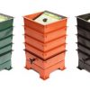 Worm Factory 4-Tray Worm Composter, Black