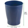 mDesign Slim Round Plastic Small Trash Can Wastebasket