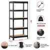 go2buy 5 Tier Storage Rack Heavy Duty Shelf Steel Shelving Unit