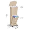 FuLov Trash Can Recycle Bin Removable with Lid Covers