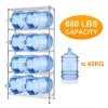 slendor 5 Tier Shelving Units Wire Storage Commercial Grade