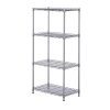 SINGAYE 4 Tier Adjustable Wire Shelving Metal Storage Rack