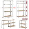 Yaheetech Heavy Duty Steel Garage Shelving Utility Storage Rack
