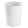mDesign Round Metal Small Trash Can Wastebasket