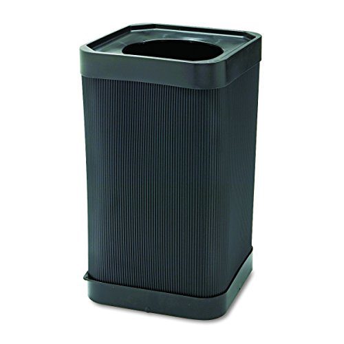 Safco Products At-Your-Disposal Trash Can, Black