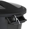 Effortless Waste Management: 20 Gallon Outdoor Trash Can – Pack of 5