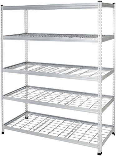 AmazonBasics Heavy Duty Storage Shelving Double Post Steel Wire Shelf