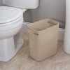 mDesign Slim Plastic Rectangular Large Trash Can Wastebasket