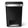 simplehuman Rectangular Step Liner Pocket Trash can