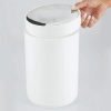 mDesign Small Round Plastic Trash Can Wastebasket, Garbage Container Bin