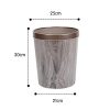 WOLFBUSH 12L Trash Can Durable Garbage Can Waste Basket