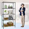 5 Shelf Wire Shelving Unit Garage NSF Wire Shelf Metal Large Storage