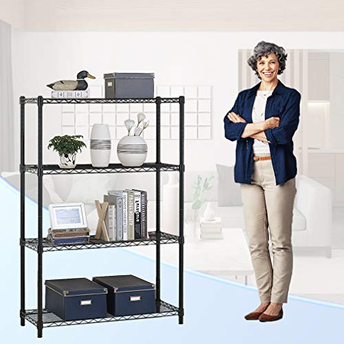 4 shelf Wire Shelving Unit Garage NSF Wire Shelf Metal Large Storage