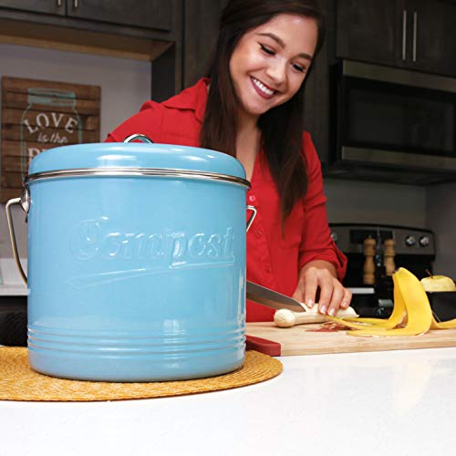 Compost Bin with 7 FREE Charcoal Filters by Silky Road