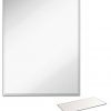Light In The Dark Large Frameless Wall Mirror with Beveled Edge