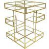 360 Degree Rotation Makeup Organizer Antique Countertop Cosmetic Storage Box