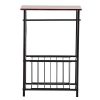 Lovinland Side End Table, Snack Table Table Coffee Tray Bathroom Table Brown