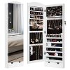 LANGRIA 10 LEDs Wall/Door Mounted Jewelry Armoire