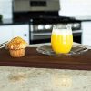 Solid Walnut Serving Tray with Beautiful Handles and No Sides