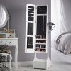 Beautify Jewelry Organizer Jewelry Cabinet Armoire, Full Length Illuminating Mirror