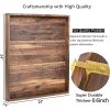 24 x 24 inches Ottoman Tray Extra Large Black Walnut Wood Trays