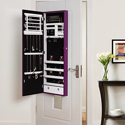 Inspired Home Julie Full Length Over-The-Door/Wall Mounted Jewelry