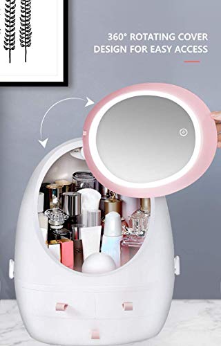 White Makeup Organizer,Modern Jewelry and Cosmetic Storage Display Boxes