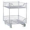 Household Essentials Glidez 2-Tier Sliding Organizer - Pull Out Cabinet Shelf