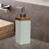 nu steel Concrete Collection Bathroom Accessories, 7 Bath Set Including Dispenser