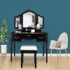 Bonnlo Large Vanity Set for Girls/Women/Adults 5 Drawers Makeup Dressing Table