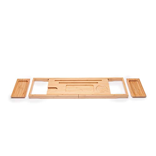 Bathtub Tray Caddy Bathtub Tray Wooden - Bamboo Bathroom Shelf Retractable