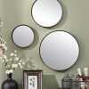 TinyTimes 23.63" Large Clean Round Wall Mirror, Circle Vanity Mirror