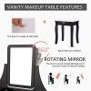 VIVOHOME Makeup Vanity Set with 5 Drawers and 1 Removable Organizer