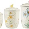 Lenox 3 Piece Butterfly Meadow Canister Set, White